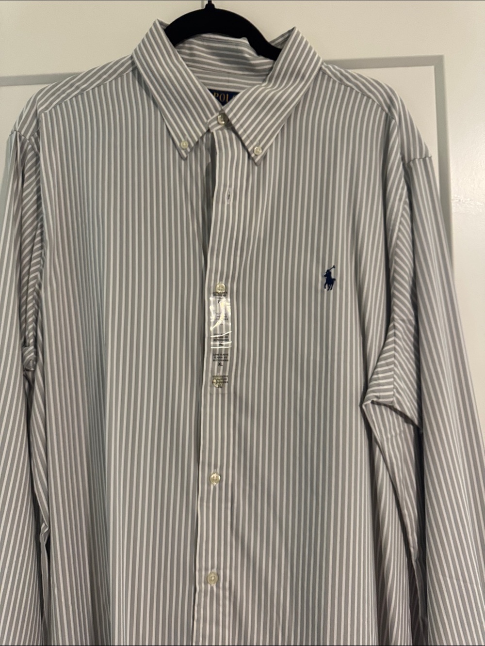 Polo by Ralph Lauren White and Blue Striped Button-Down Shirt